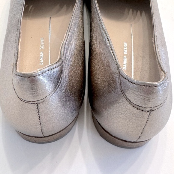 ECCO Shape Pointy Ballerina Womens Metallic Slip On Shoes S - Picture 10 of 14